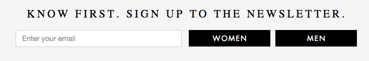 Email Newsletter Registration Example