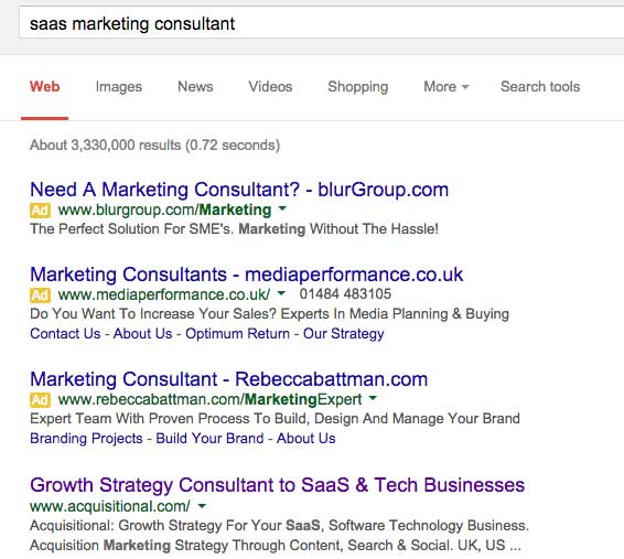 SaaS Marketing Consultant