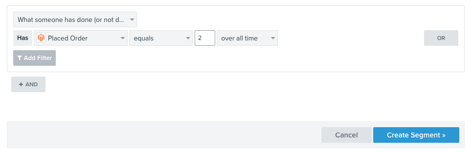 How To Segment Email To Customers Who Have Ordered Twice