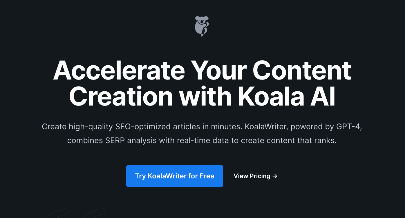 Koala - The Best AI Writer For Ecommerce